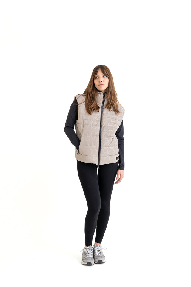 Holiday Print Long Vest