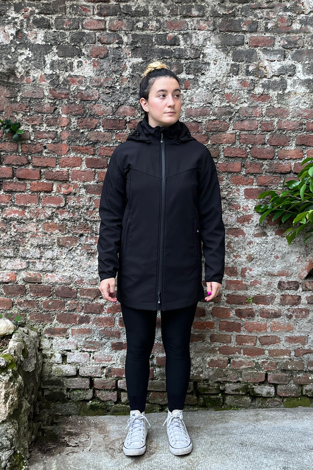 Giacca Donna Softshell Long - nero