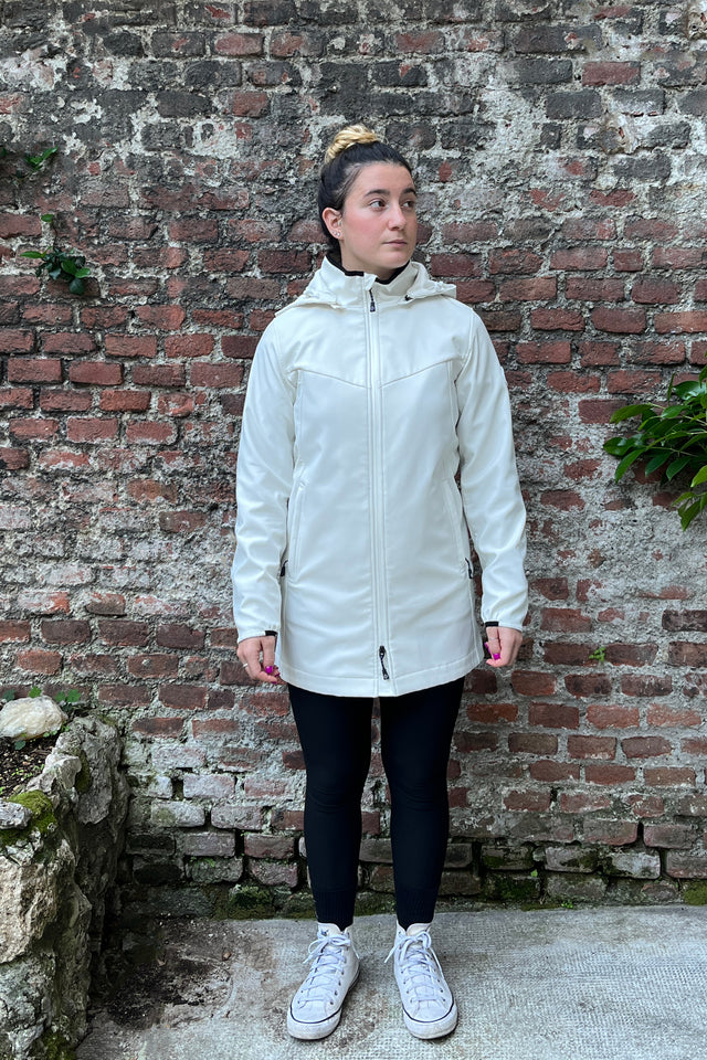 Giacca Donna Softshell Long - bianco