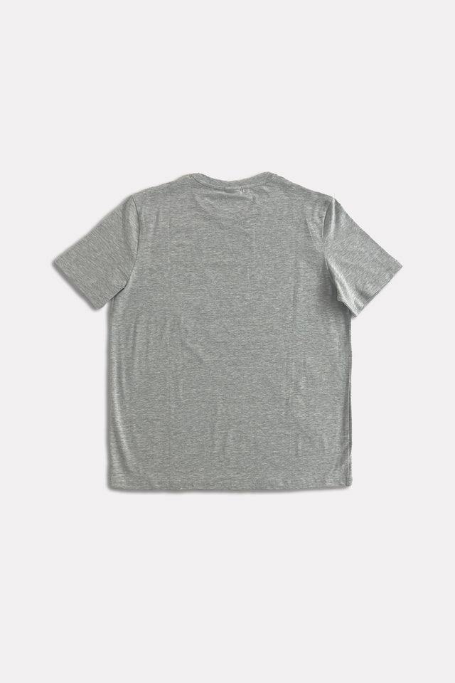 T-Shirt Uomo grigio melange BKA Logo - retro