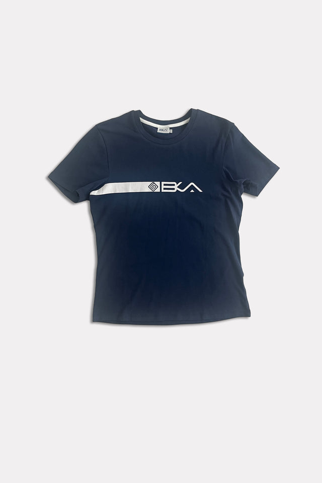 T-shirt Donna BKA logo blu navy